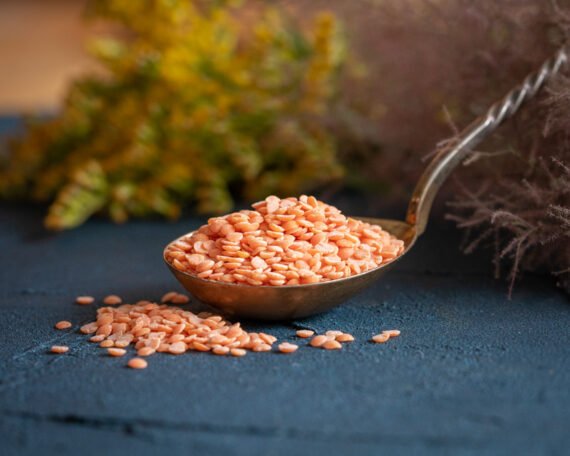 Organic broken red lentils
