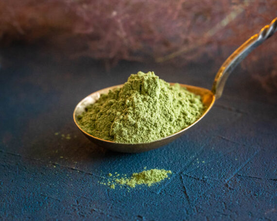 Organic wheat grass powder