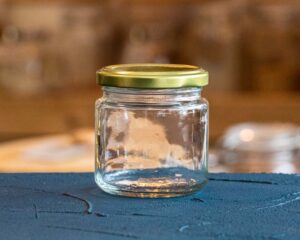 Glass jar 200ml with lid