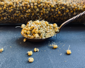 Organic chamomile flowers