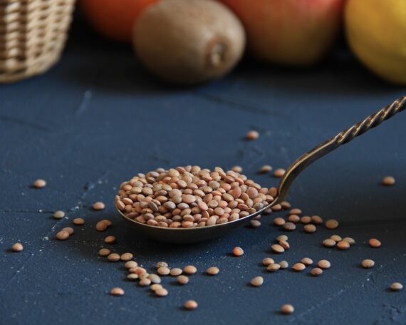 Organic brown lentils