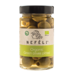 Ekologiškos žalios alyvuogės Nefeli be kauliukų, 295 g (140 g)