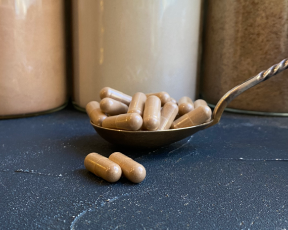 Ekologiškas tikrinis blizgutis (reishi grybas), 500 mg kapsulėse