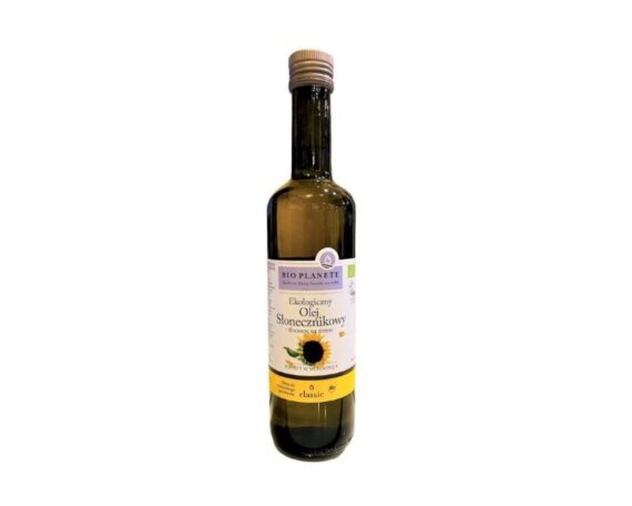 Organic sunflower oil, cold pressed, 500 ml