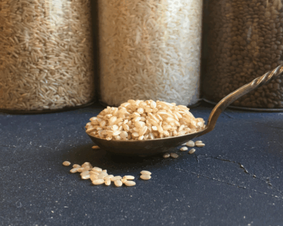 Organic brown round rice - Image 1