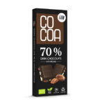 Органический черный шоколад 70% с орехами пекан, 50 г, COCOA