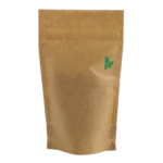 Doy-pack kompostuojamas ir biologiškai suyrantis maišelis be langelio 110x65x185mm