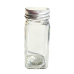 Стеклянная банка для специй, 120 мл (большие отверстия, металлическая крышка)