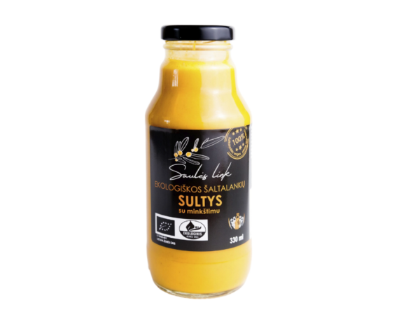 Ekologiškos šaltalankių sultys su minkštimu, 330 ml - Image 1