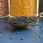 Organic black lentils