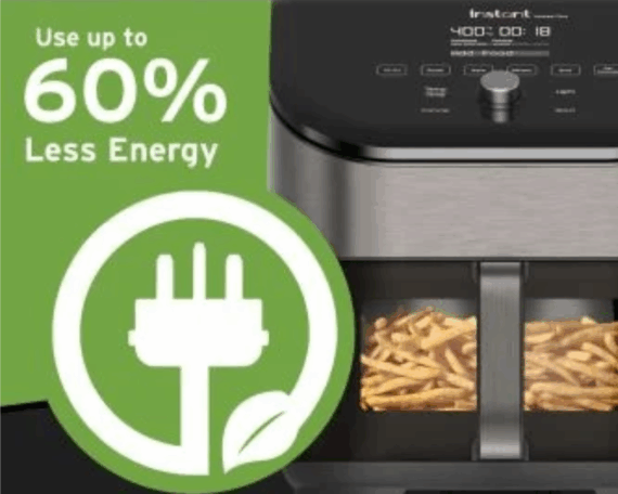 Instant Pot® Vortex® Plus 6QT nerūdijančio plieno oro gruzdintuvė su ClearCook ir OdorErase - Image 3