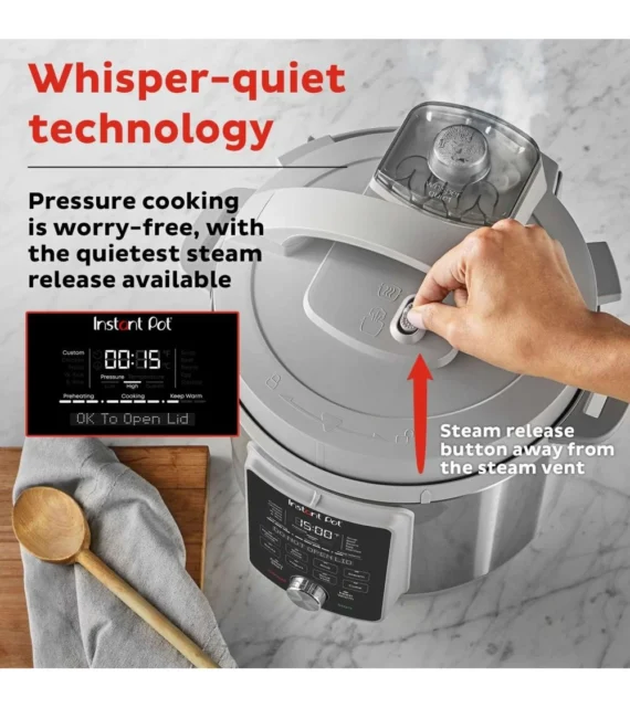 Instant Pot® Duo™ Plus 6QT daugiafunkcinė slėginė viryklė su tylaus garo išleidimo funkcija, V4 - Image 3