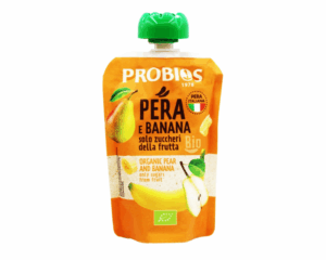 Ekologiška kriaušių ir bananų tyrė, be cukraus 100 g