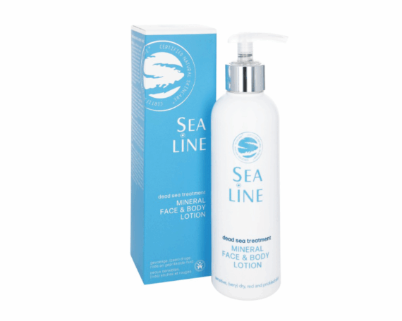 Ekologiškas mineralinis veido ir kūno losjonas (jautriai, ypač sausai, paraudusiai ir sudirgusiai odai) SEA LINE Dead Sea Treatment, 200 ml - Image 1