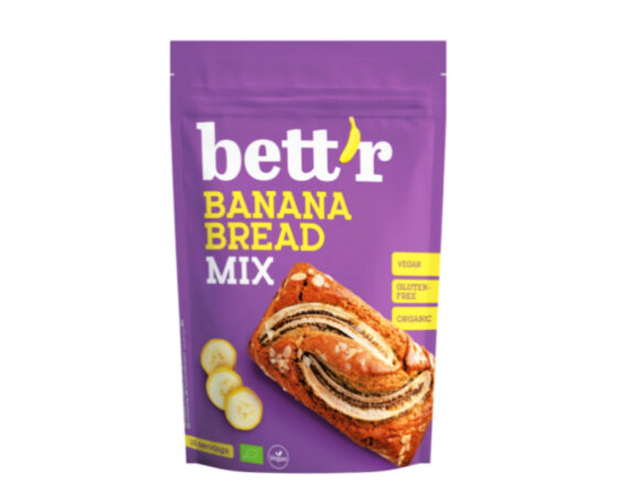 Ekologiškas bananų duonos mišinys be glitimo, 300g Bett'r - Image 1