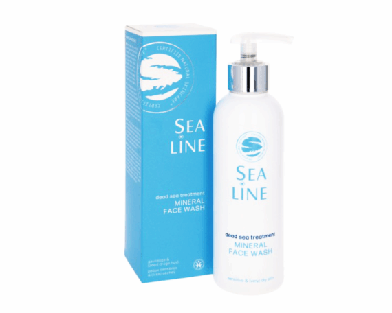 Ekologiškas mineralinis veido prausiklis (jautriai ir ypač sausai odai) SEA LINE Dead Sea Treatment, 200 ml - Image 1