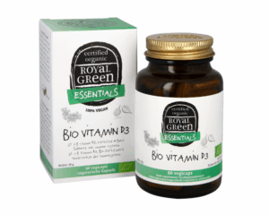 Ekologiškas vitaminas D3 1000TV, ROYAL GREEN, 60 kapsulių