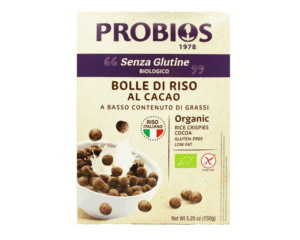 Ekologiški ryžių traškučiai su kakava be glitimo,  150 g