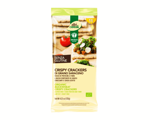 Ekologiški traškūs grikių krekeriai 120 g - Image 1