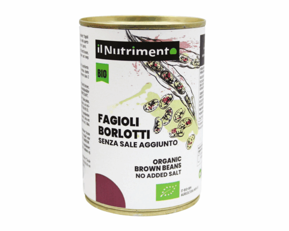 Ekologiškos konservuotos Borlotti pupelės (be druskos) 400 g - Image 1