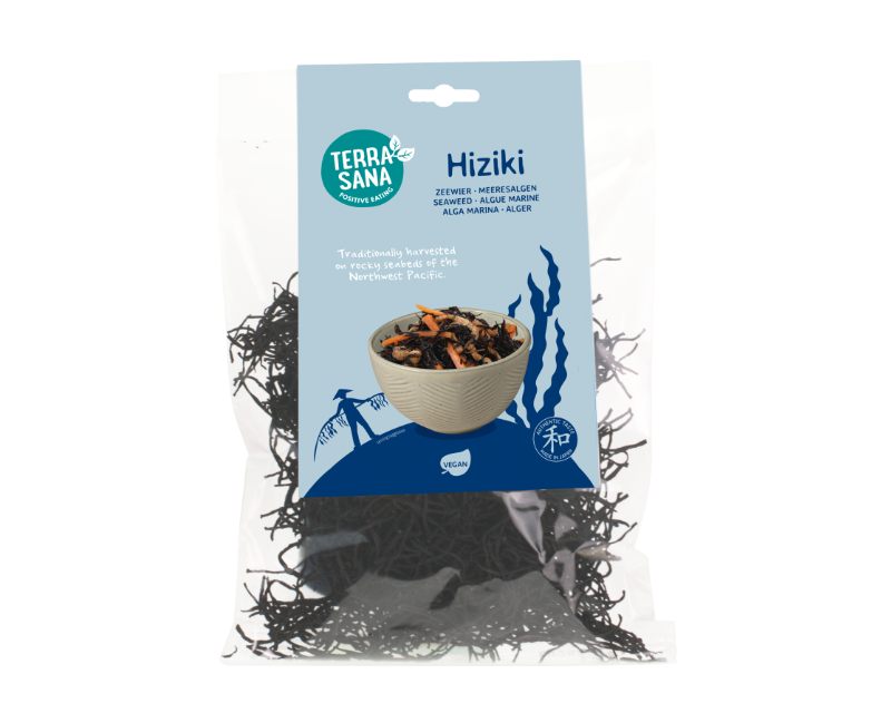 Džiovintos jūrų daržovės HIZIKI, 100 g, TERRASANA Сушеные морские овощи ARAME, 100 г, TERRASANA (Kopija) — изображение 1