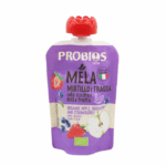 Органическое яблочное, черничное и клубничное пюре без сахара, 100 г, PROBIOS