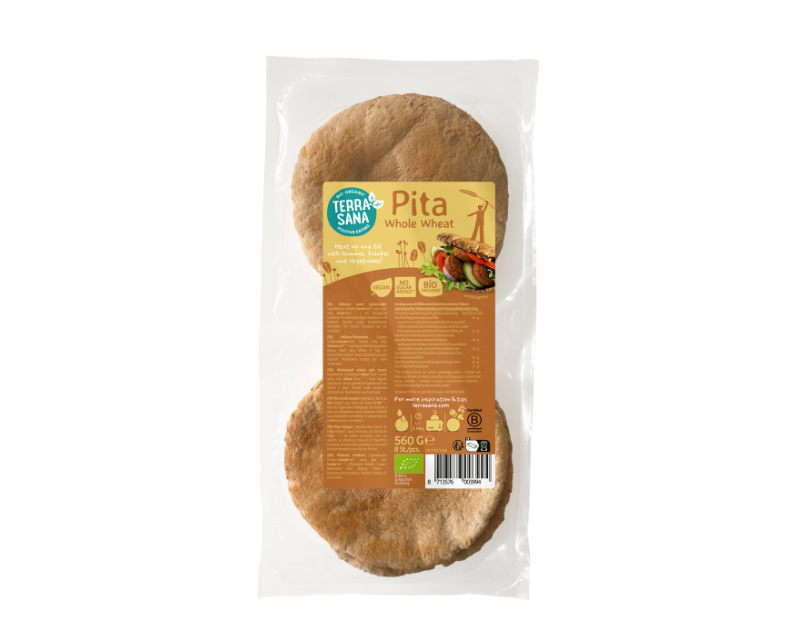 Ekologiška pilno grūdo pita duonelė, 560 g, TERRASANA Organic spelt tortillas 4pcs. (260 g) (Kopija) - Image 1