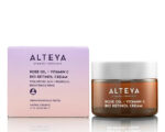 Ekologiškas LUMINOUS ROSE BIO RETINOL veido kremas - rožių aliejus + vitaminas C, 50 ml, ALTEYA