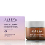 Ekologiškas LUMINOUS ROSE BIO RETINOL veido kremas - rožių aliejus + vitaminas C, 50 ml, ALTEYA