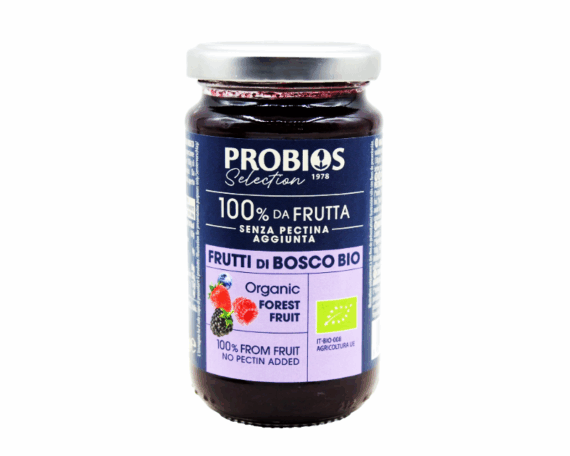 Ekologiškas miško uogų džemas, be cukraus, 220 g, PROBIOS - Image 1