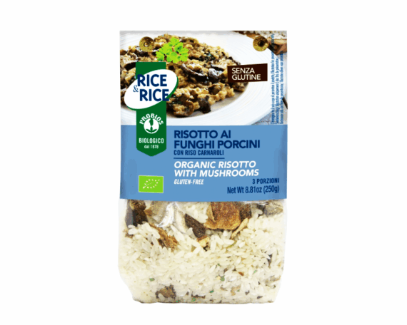 Ekologiškas rizotas su grybais, paruoštas gaminti, 250 g, PROBIOS - Image 1