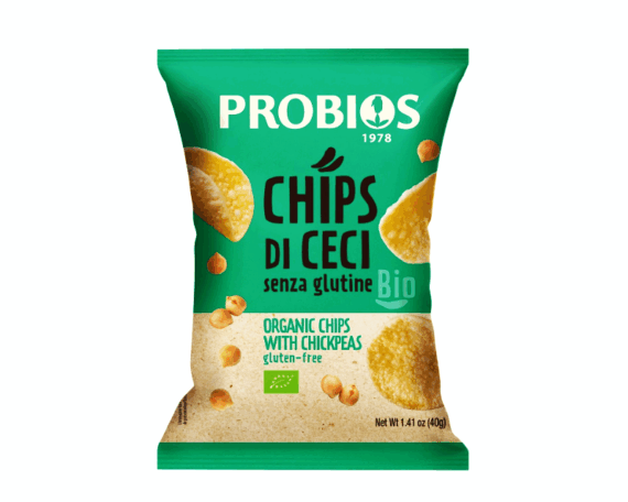 Organic chickpea chips, 40 g, PROBIOS - Image 1