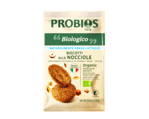 Organic biscuits with hazelnuts, oats and barley flour, 250 g, PROBIOS