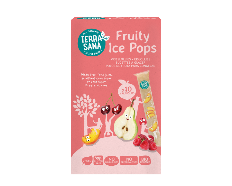 Ekologiški vaisiniai ledai, be glitimo, 400 ml, TERRASANA Organic biscuits with hazelnuts, oats and barley flour, 250 g, PROBIOS (Kopija) - Image 1