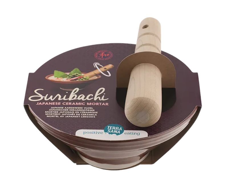 Japoniška keramikinė grūstuvė Suribachi & Surikogi, 18 cm, TERRASANA Контейнер для проращивания BIOFORCE GERMINATOR (Kopija) — изображение 1