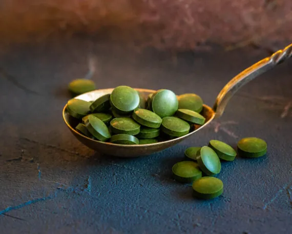 Organic chlorella tablets 500 mg