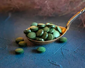 Ekologiškos spirulinos tabletės 500 mg