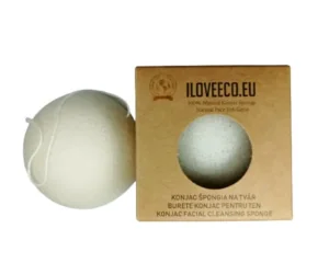 Natural sponge made of cognac mannan (for face)