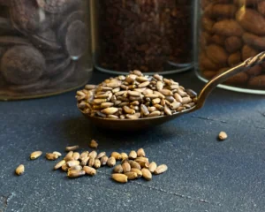 Organic seeds of the Milk Thistle