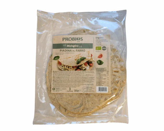 Ekologiška itališka speltos duonelė Piadina 3 vnt., 300 g - Image 1