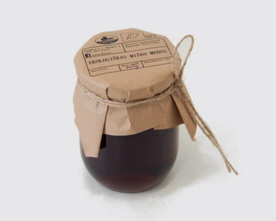 Ekologiškas miško medus „Uokso bitės“, 700 g - Image 1
