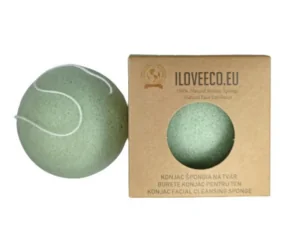 Natural Cognac Mannan Sponge (for face) Green Tea
