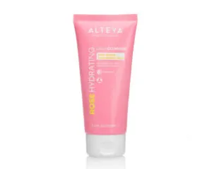 Ekologiškas drėkinamasis rožių veido prausiklis, 100 ml, ALTEYA