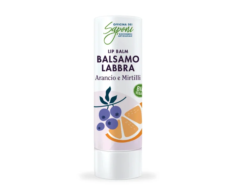 Lip balm Orange and Blueberry, Officina dei Saponi - Image 1