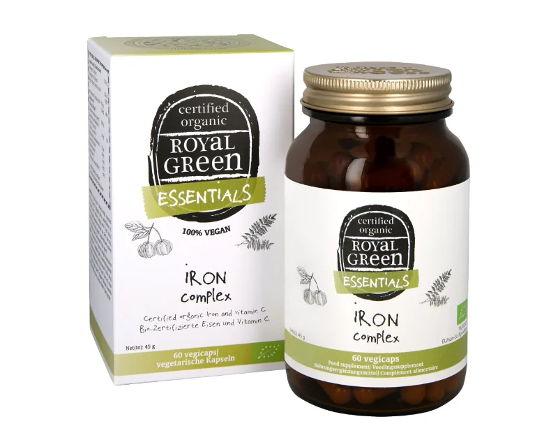 Ekologiškas Geležies kompleksas ROYAL GREEN, 60 kapsulių - Image 1