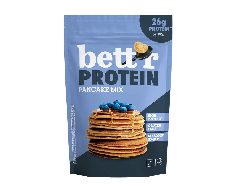 Ekologiškas baltyminių blynų mišinys be glitimo 400g Bett'r Ekologiškas baltyminių blynų mišinys be glitimo, 400 g, Bett'r - Image 1