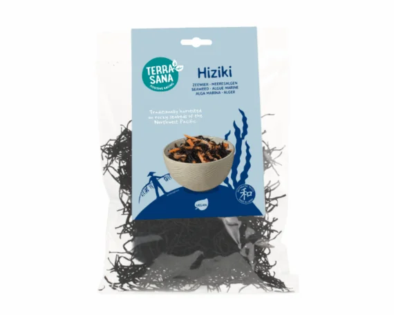 Džiovintos jūrų daržovės HIZIKI, 100 g, TERRASANA - Image 1